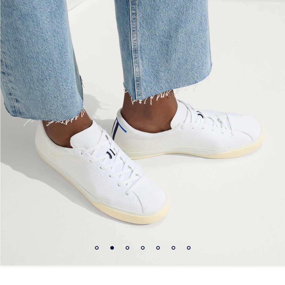 Rothy’s The Lace Up Sneaker in Bright White